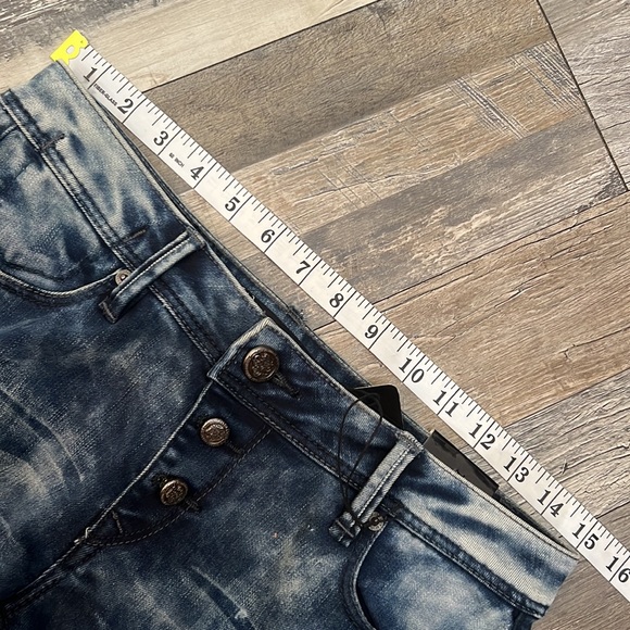 Project 18 NWT Booty lifting blue  jeans 28/9 Labella skinny ankle zipper unisex - Picture 14 of 16